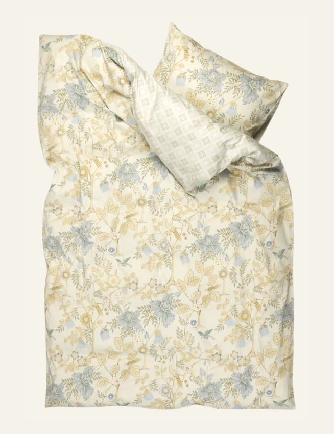 Pussilakanasetti satiinipuuvillaa moniväri/vihreä - 2