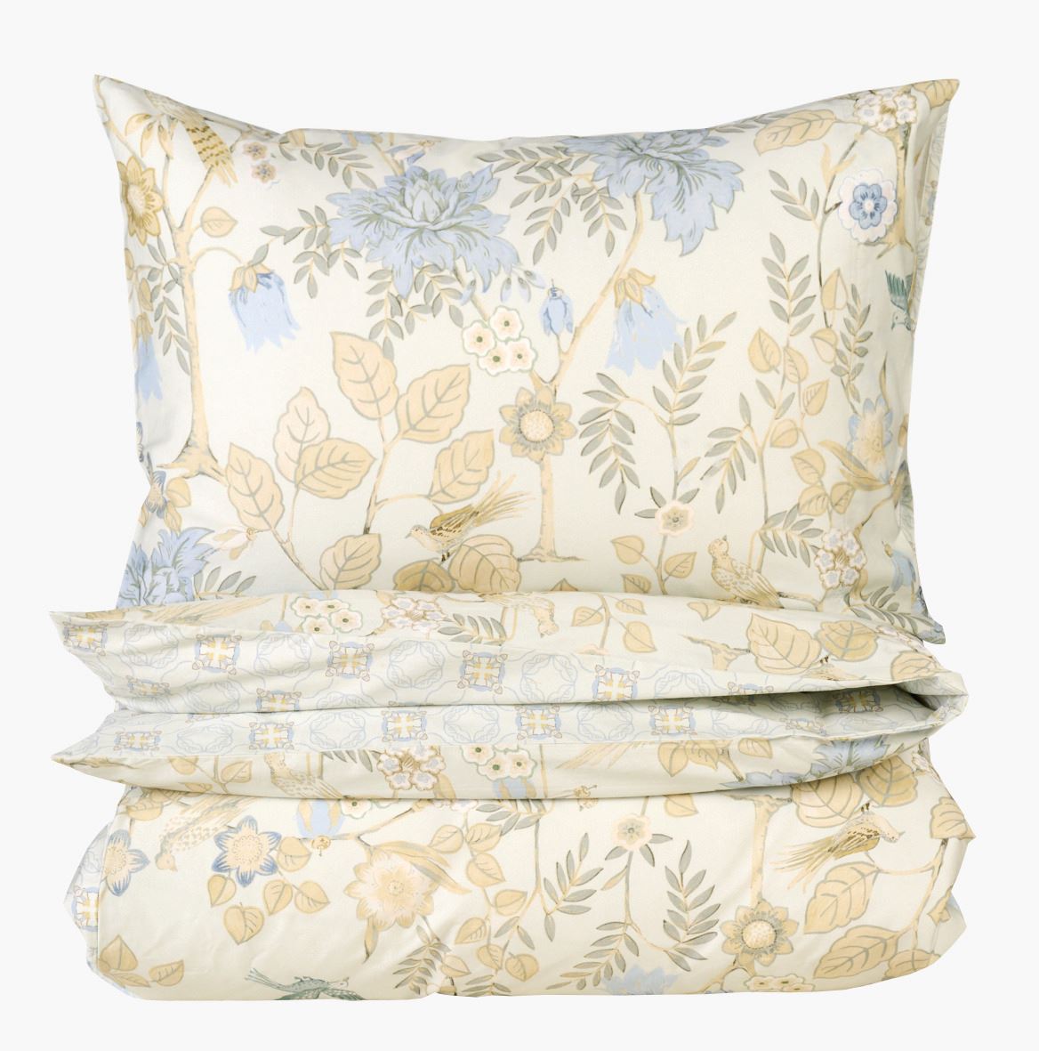 Pussilakanasetti satiinipuuvillaa moniväri/vihreä - 150x210 cm moniväri/vihreä - 1