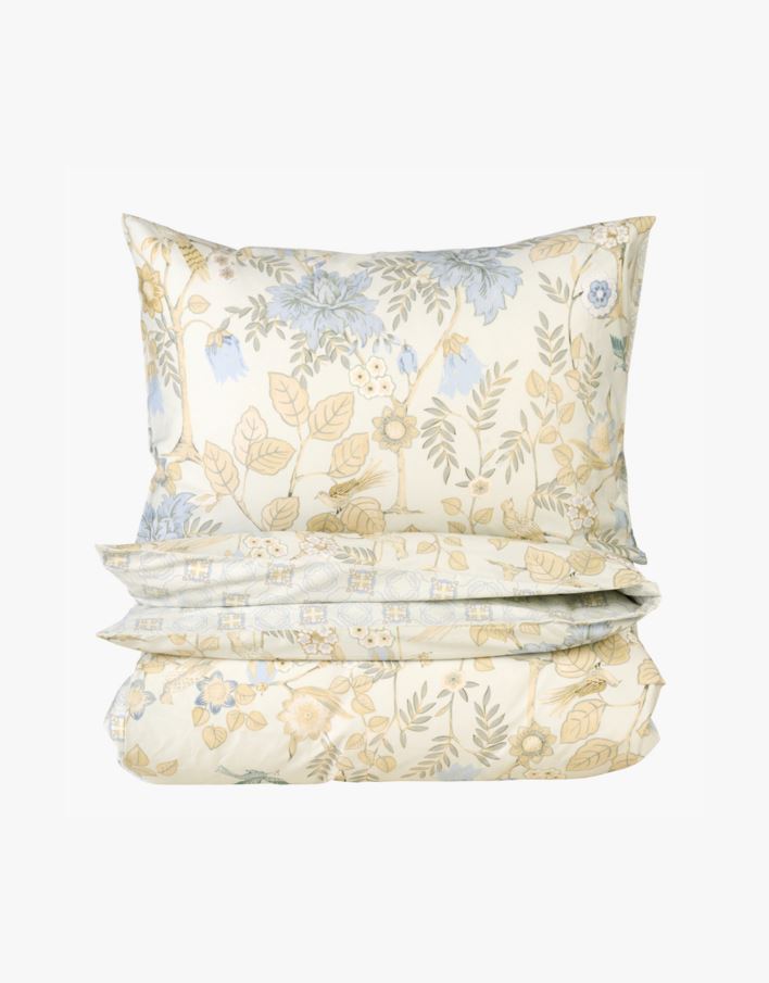 Pussilakanasetti satiinipuuvillaa moniväri/vihreä - 150x210 cm moniväri/vihreä - 1