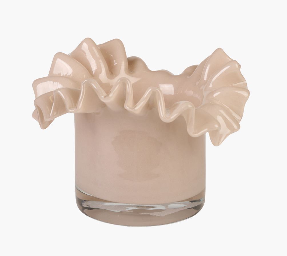 Kynttilälyhty harmaanruskea - 13x13x8 cm harmaanruskea  - 1