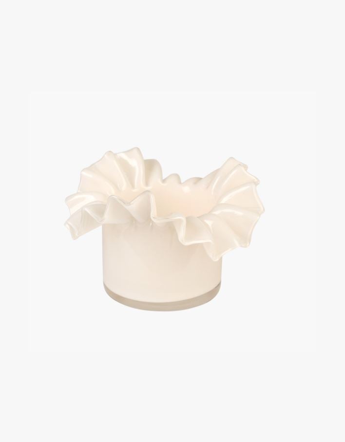 Kynttilälyhty luonnonvalkoinen - 16,5x16,5x9 cm luonnonvalkoinen - 1