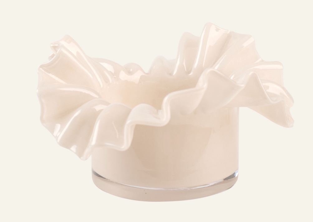 Kynttilälyhty vaalean beige - 16,5x16,5x9 cm vaalean beige - 1