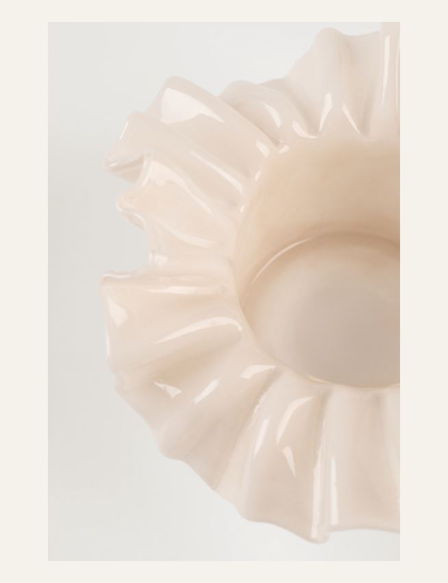 Kynttilälyhty vaalean beige - 2