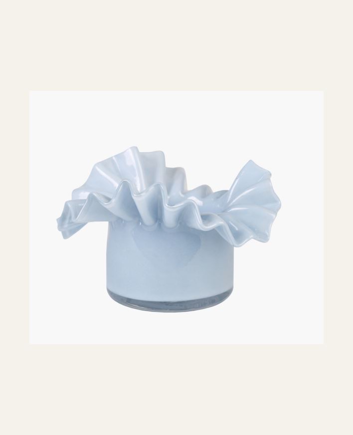 Kynttilälyhty vaaleansininen - 16,5x16,5x9 cm vaaleansininen - 1