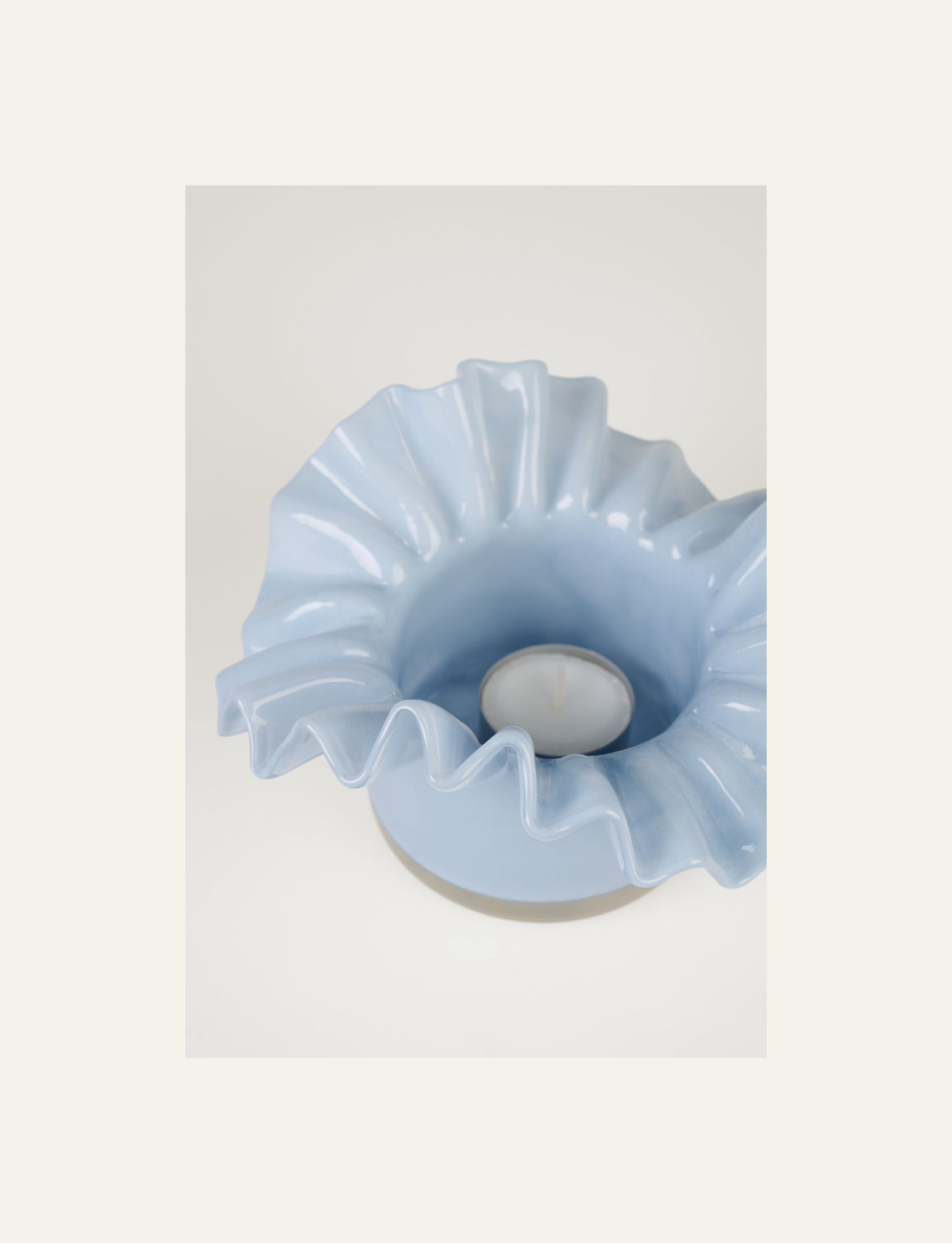 Kynttilälyhty vaaleansininen - 2