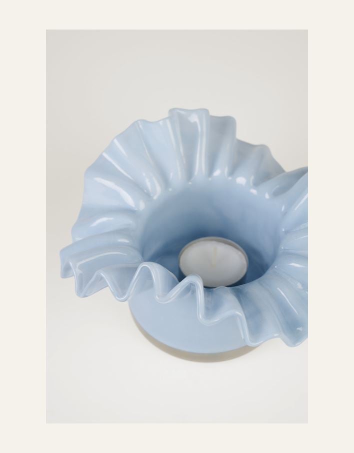 Kynttilälyhty vaaleansininen - 2