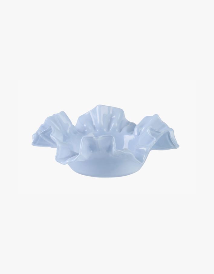 Kynttilälyhty vaaleansininen - 19,5x19,5x6 cm vaaleansininen - 1