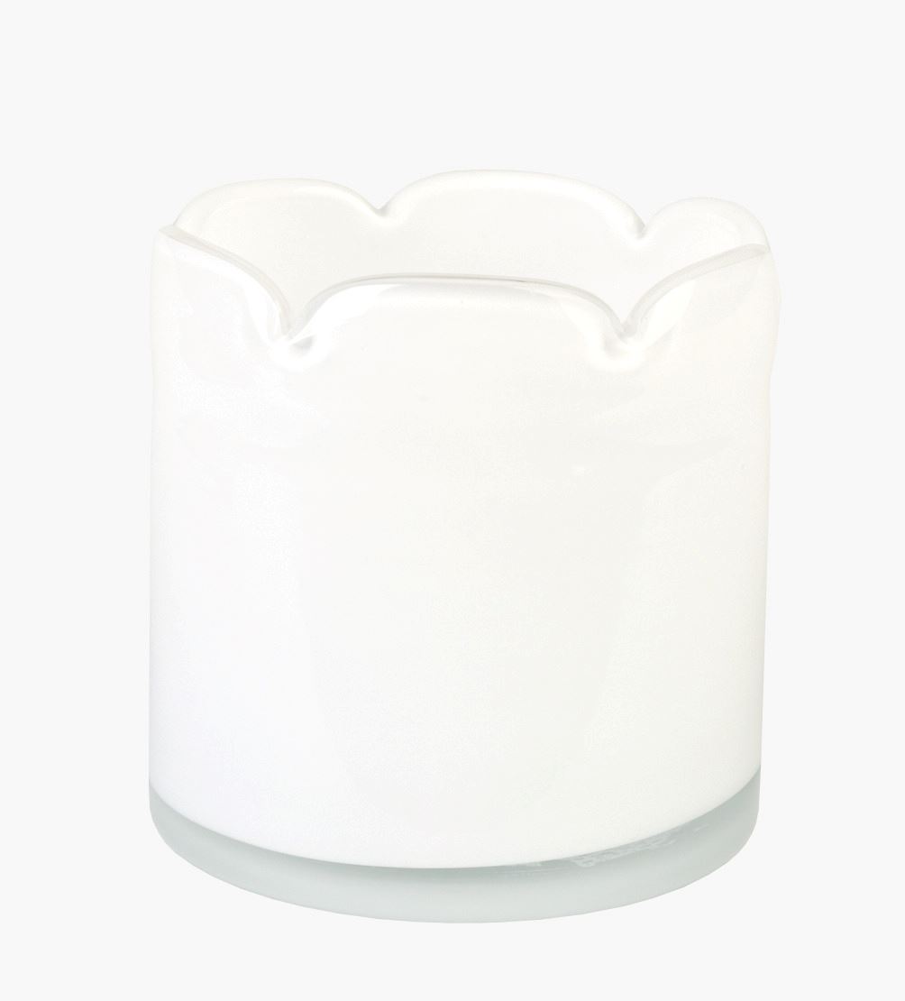Kynttilälyhty valkoinen - 12x12x12 cm valkoinen - 1