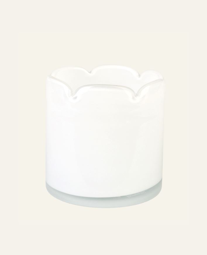 Kynttilälyhty valkoinen - 12x12x12 cm valkoinen - 1