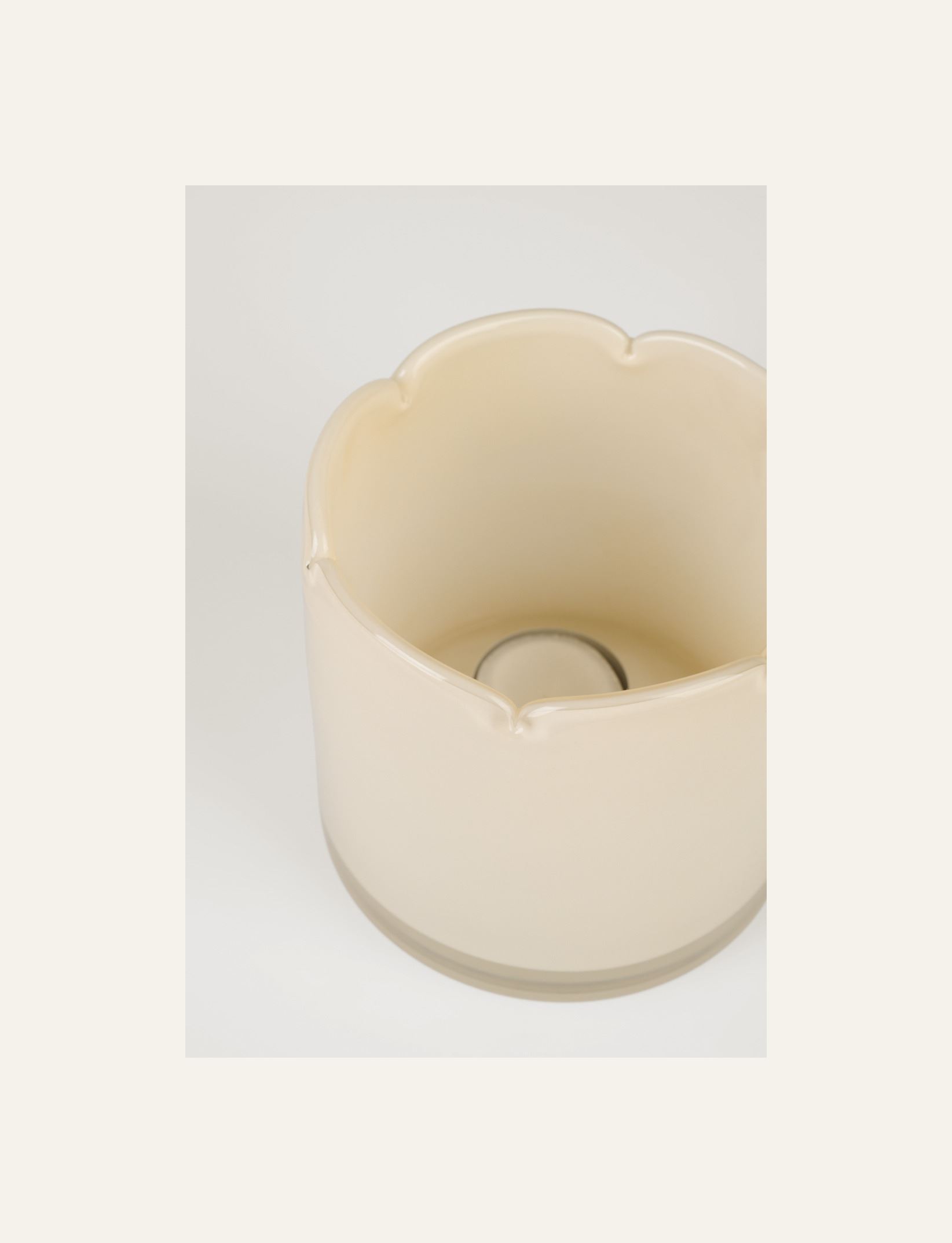 Kynttilälyhty beige - 2