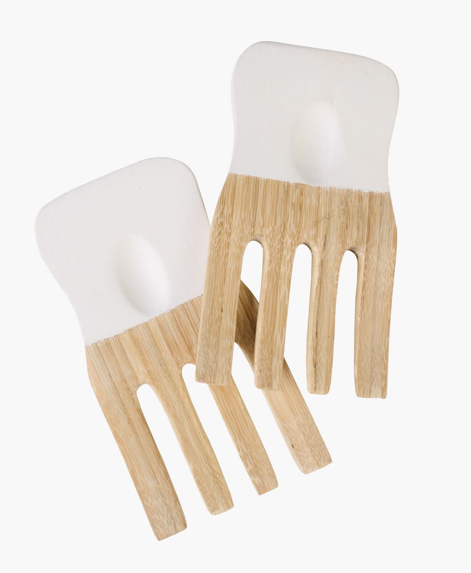 Salaattiottimet luonnonväri - 17x9 cm luonnonväri - 1