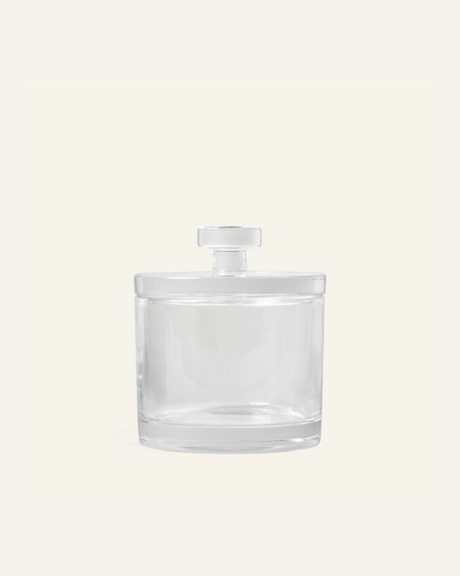 Lasipurkki kannella läpikuultava - 7x7x13 cm läpikuultava - 1