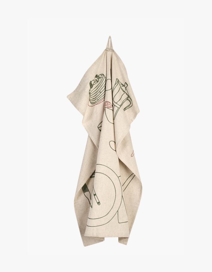 Keittiöpyyhe luonnonväri - 50x70 cm luonnonväri - 1