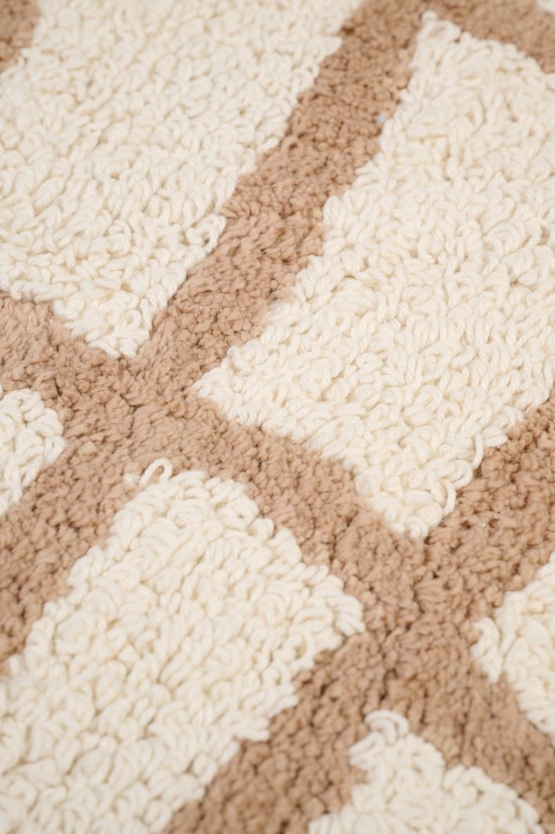 Kylpyhuoneenmatto luonnonvalkoinen - 3