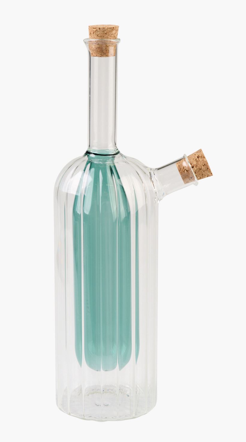 Öljy- ja etikkapullo petroolinsininen - 260ml/100ml petroolinsininen - 1