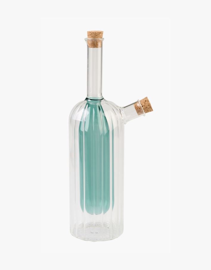 Öljy- ja etikkapullo petroolinsininen - 260ml/100ml petroolinsininen - 1