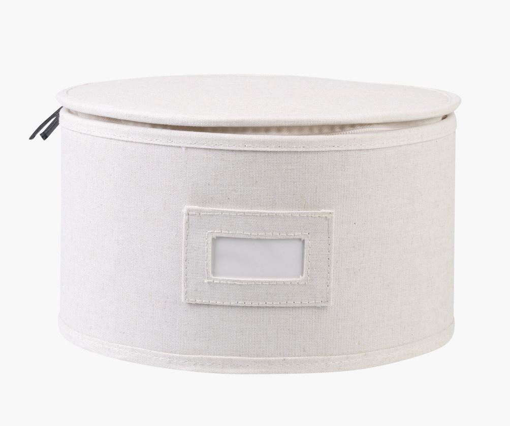 Säilytyslaatikko vaalea luonnoväri - ø18,5x14 cm vaalea luonnoväri - 1