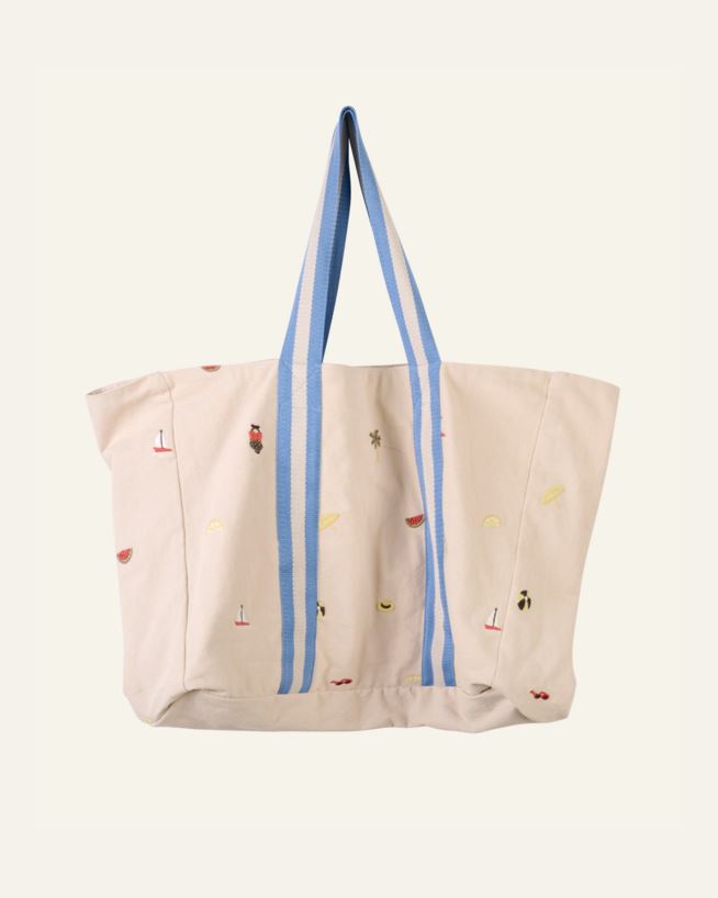 Rantakassi moniväri/sininen - 37x50 cm moniväri/sininen - 1