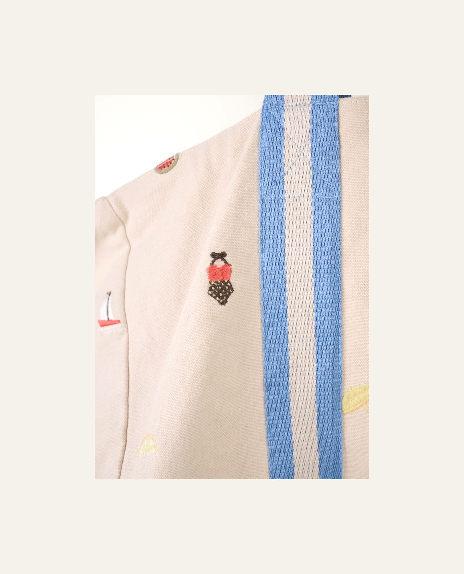 Rantakassi moniväri/sininen - 2