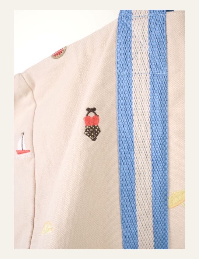 Rantakassi moniväri/sininen - 2