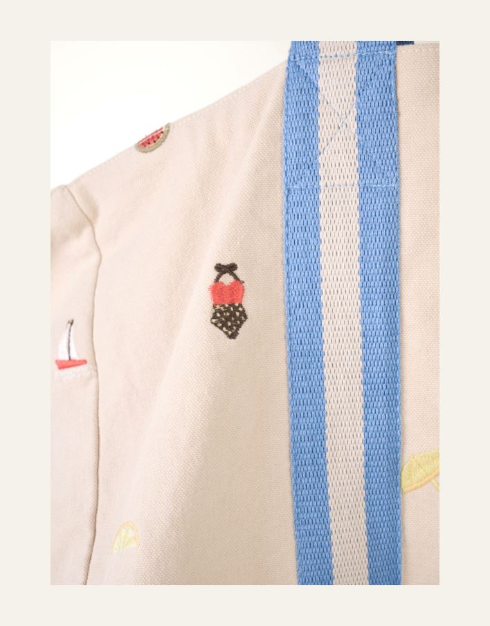 Rantakassi moniväri/sininen - 2