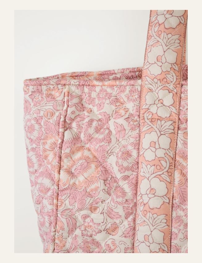 Pieni kangaskassi moniväri/roosa - 3