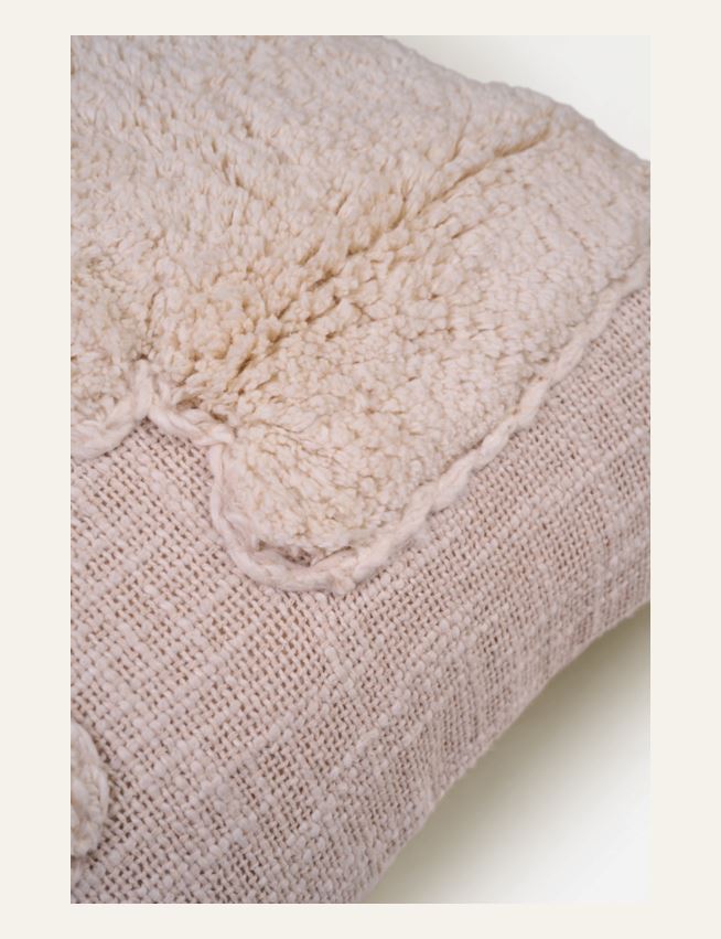 Koristetyynynpäällinen luonnonvalkoinen - 2