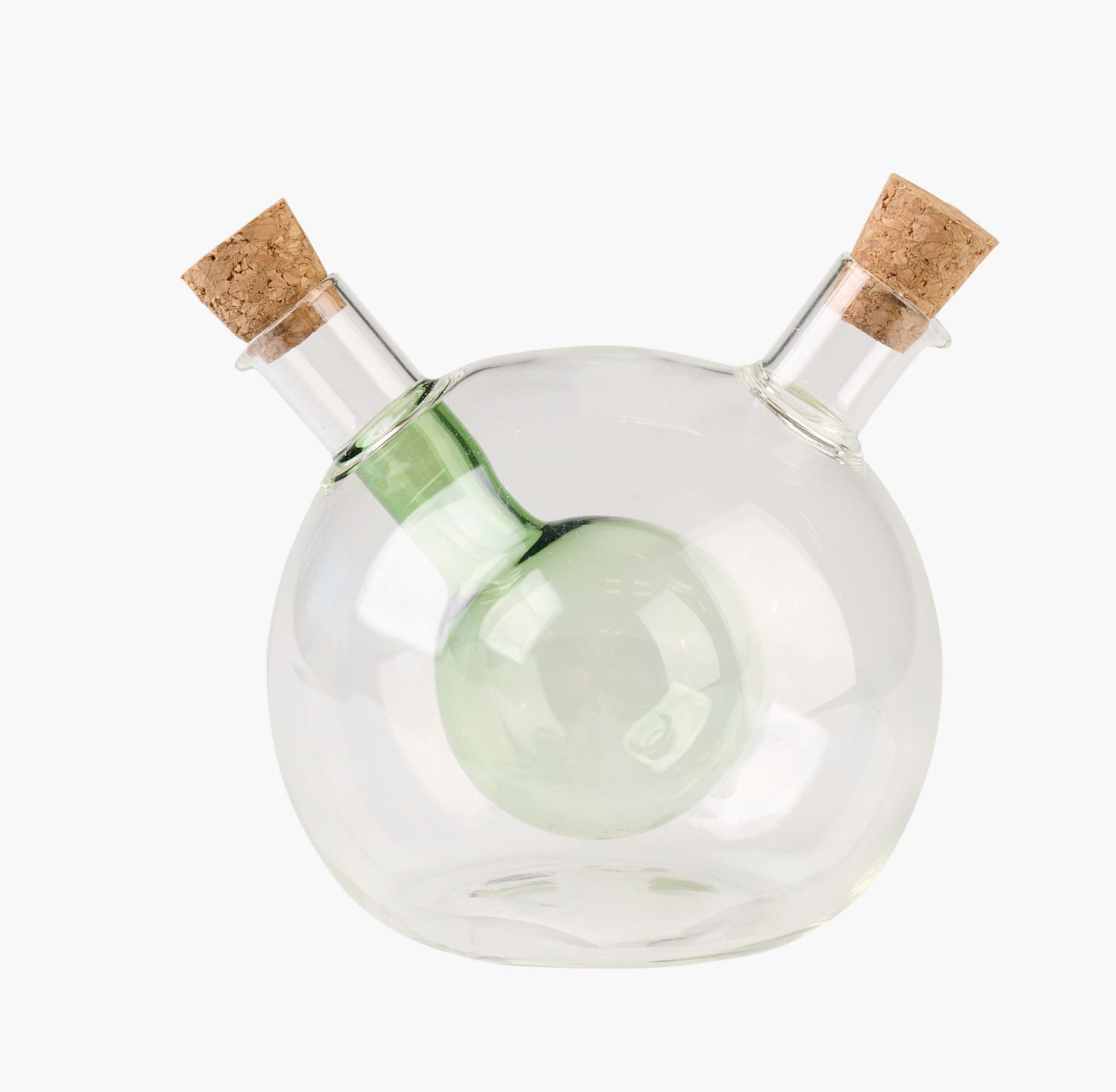 Öljy- ja etikkapullo vihreä - 370ml/60ml vihreä - 1