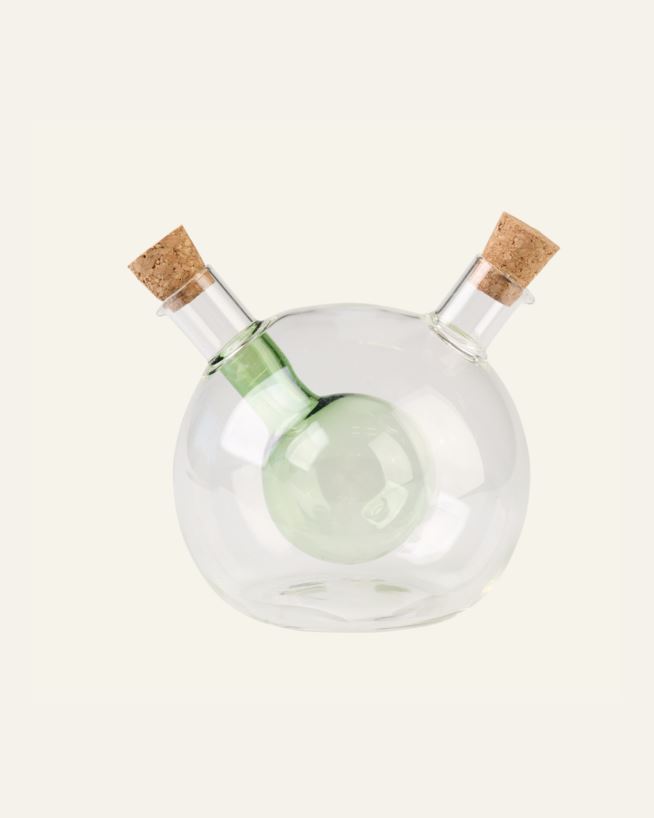 Öljy- ja etikkapullo vihreä - 370ml/60ml vihreä - 1
