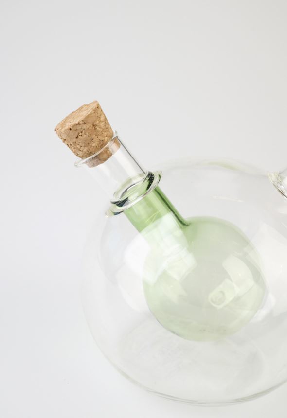 Öljy- ja etikkapullo vihreä - 3
