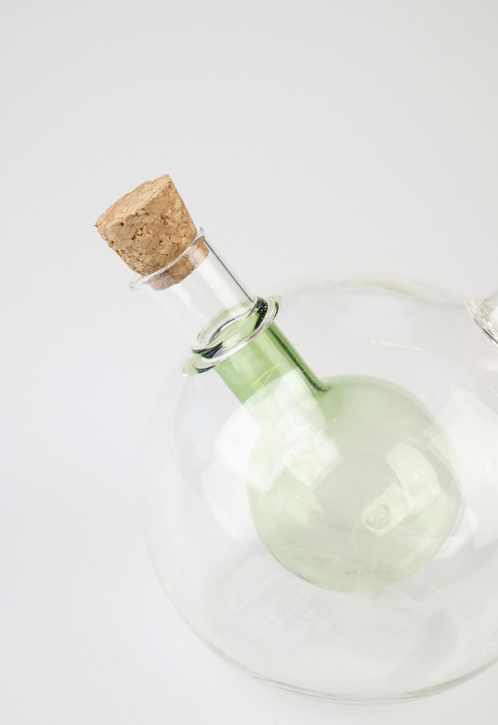 Öljy- ja etikkapullo vihreä - 3