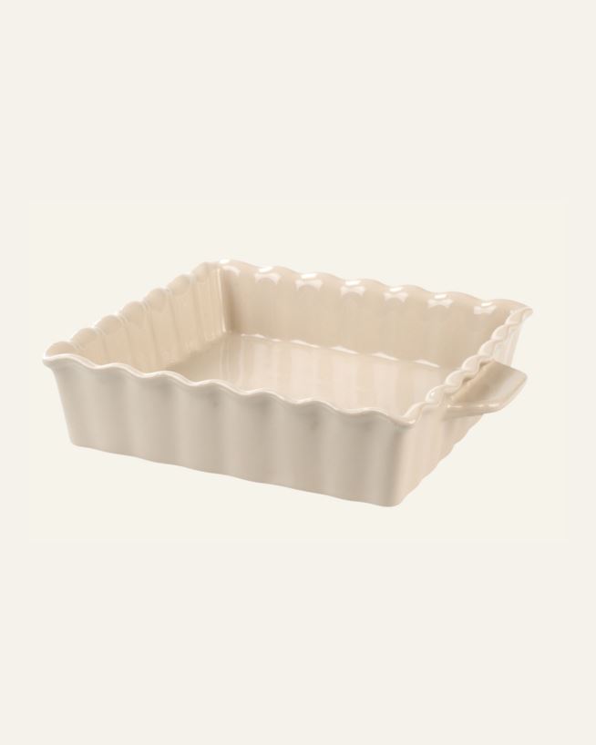 Uuninkestävä astia beige - 27,5x23,5x6 cm beige - 1