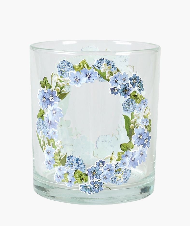 Kynttilälyhty sininen - 11,5x11,5x13 cm sininen - 1