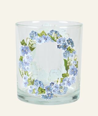 Blue Wreath kynttilälyhty sininen