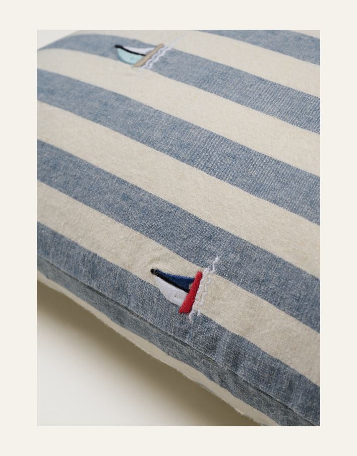 Koristetyynynpäällinen moniväri/sininen - 2