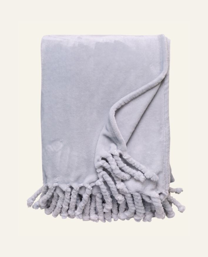 Fleecehuopa vaaleansininen - 130x170 cm vaaleansininen - 1