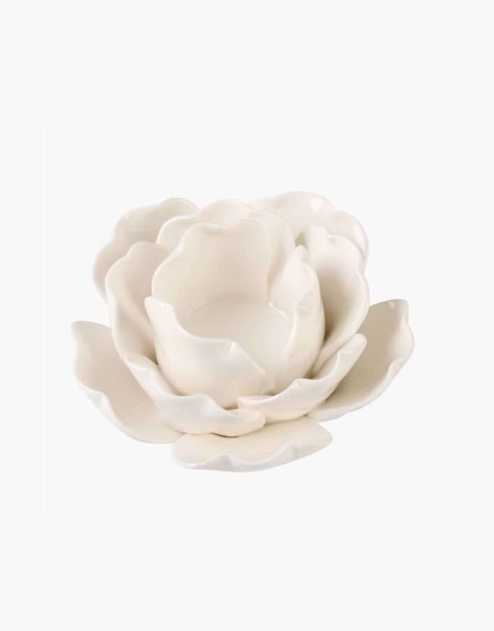 Kynttilälyhty valkoinen - 11x11x7,8 cm valkoinen - 1