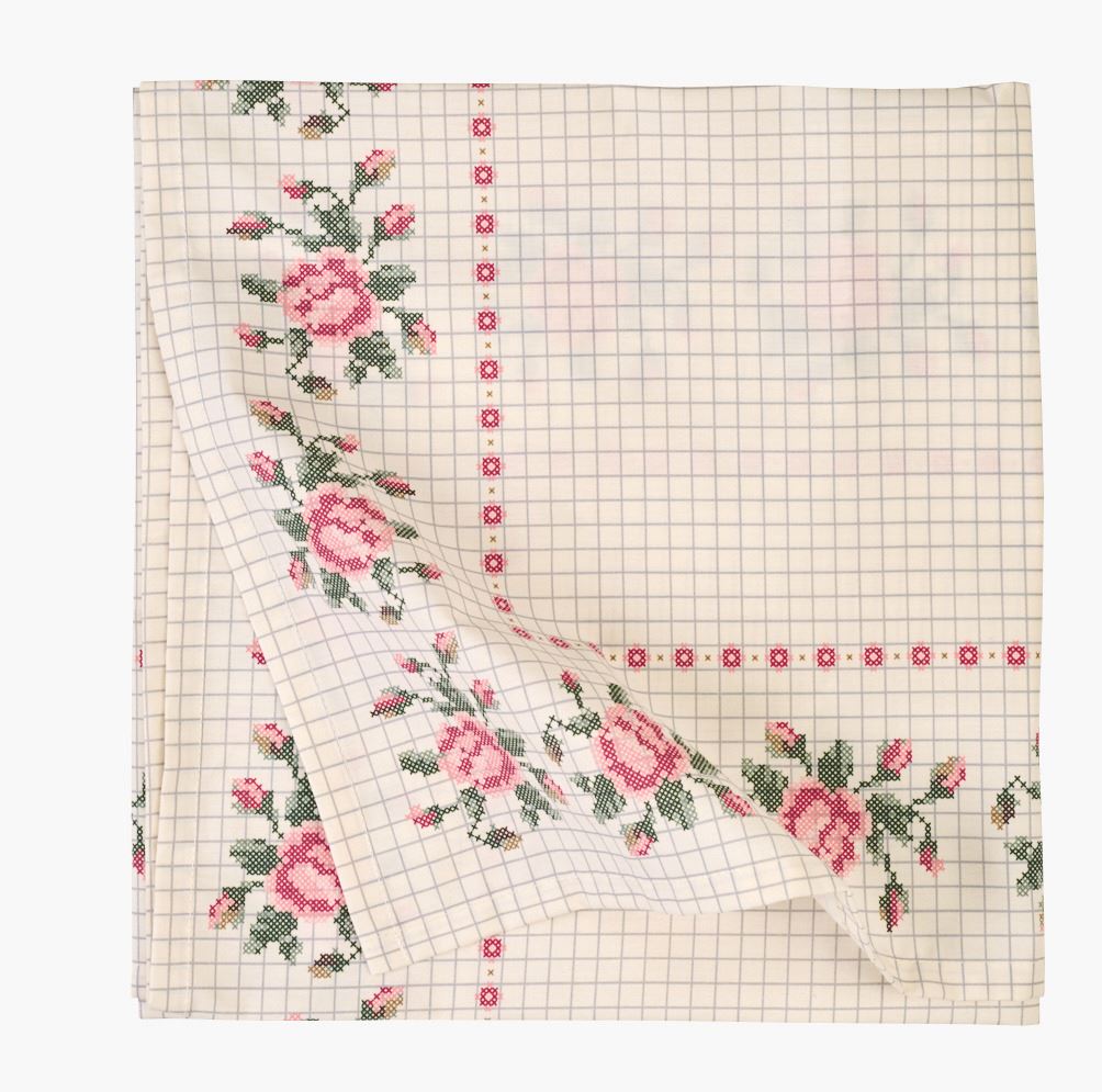 Pöytäliina luonnonväri - 90x90 cm luonnonväri - 1