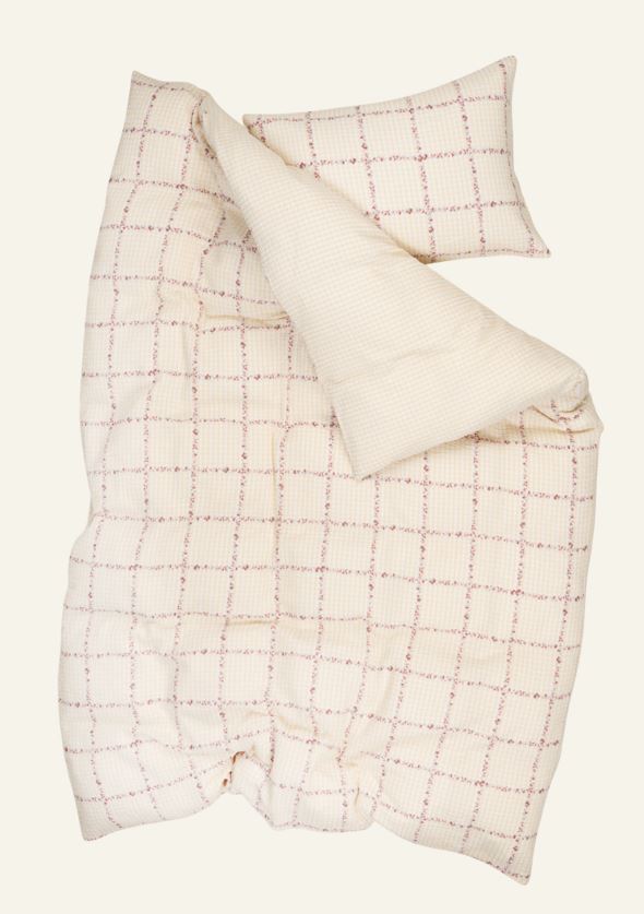 Pussilakanasetti kreppipuuvillaa moniväri/keltainen - 2