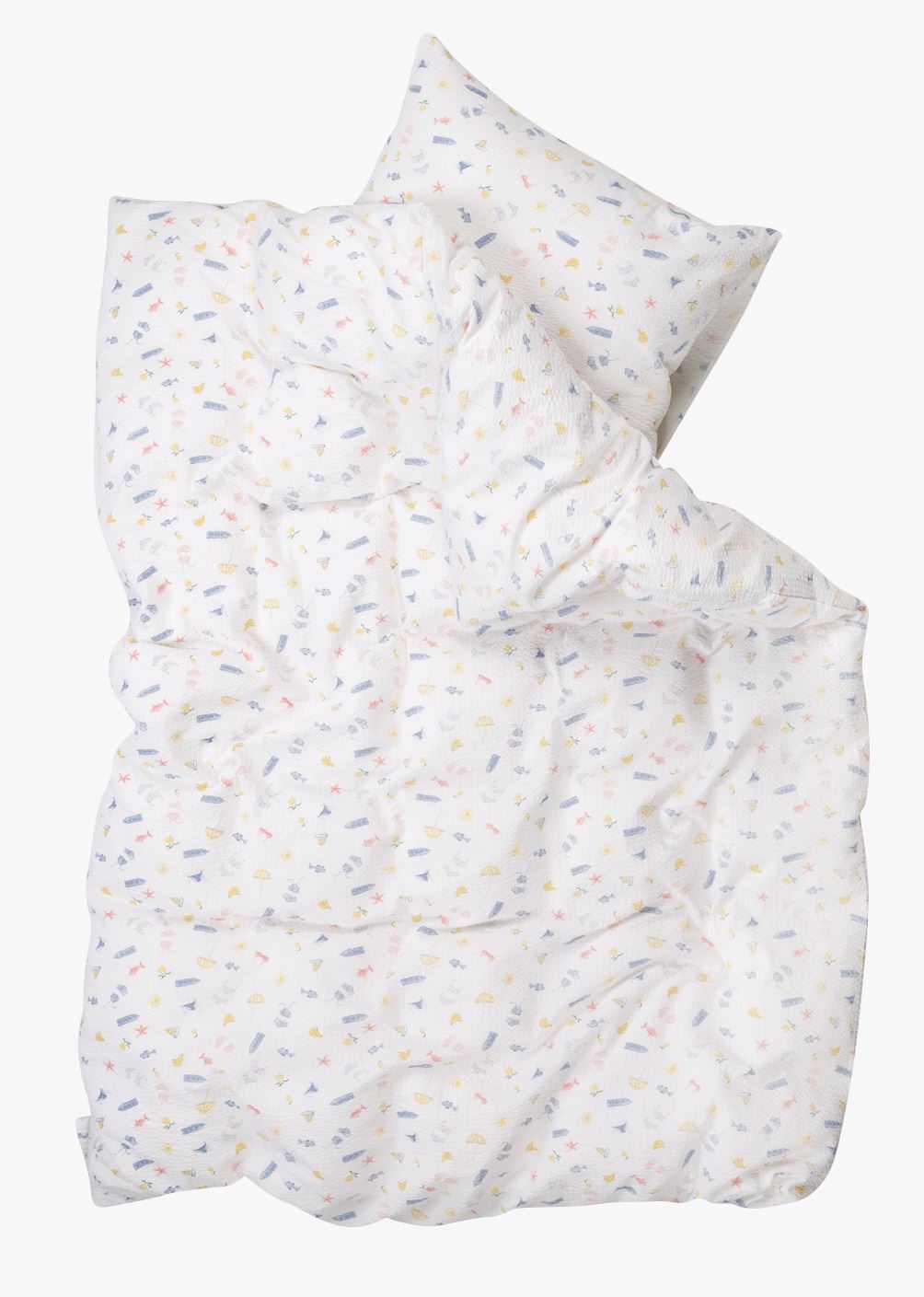 Pussilakanasetti kreppipuuvillaa moniväri - 2