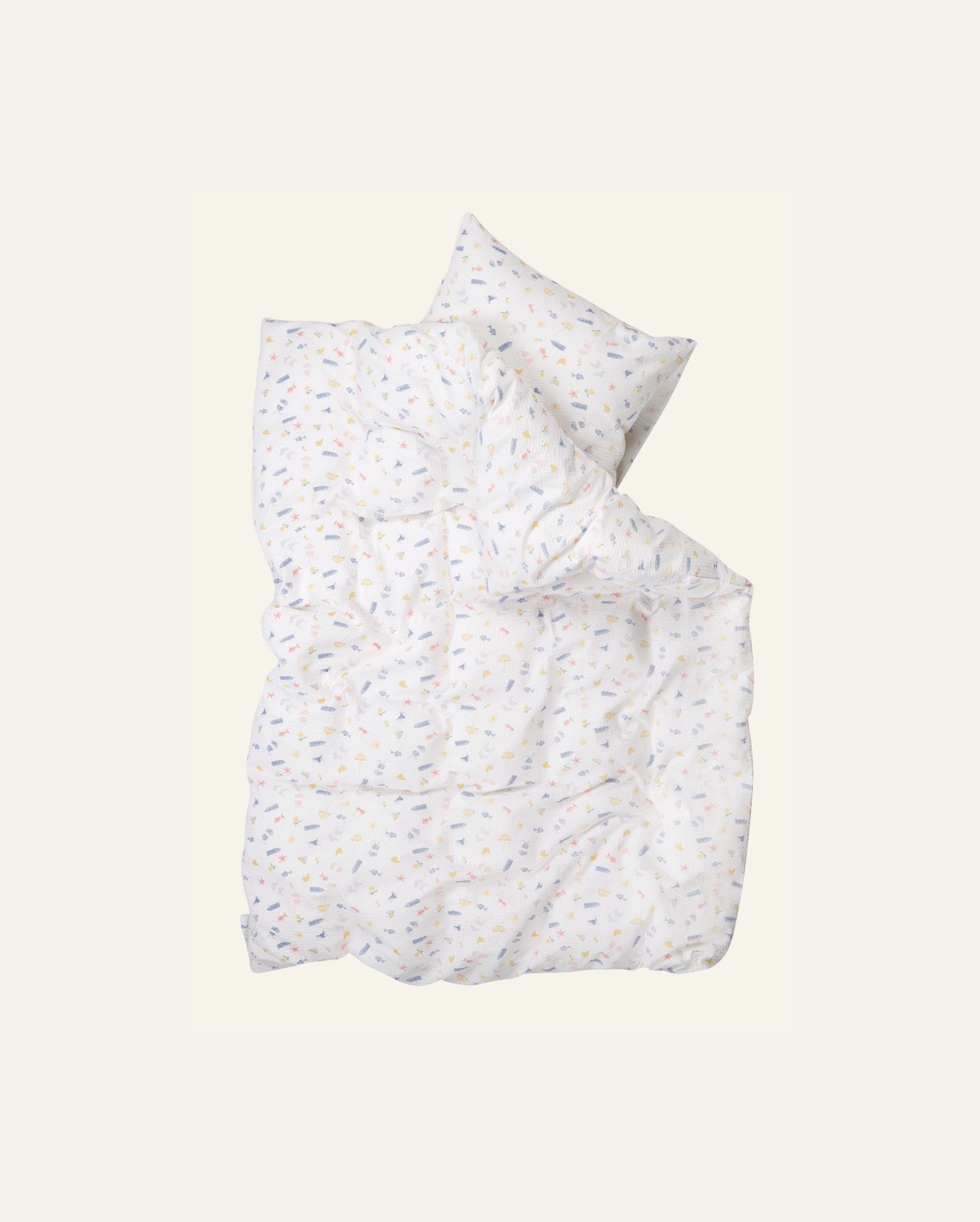 Pussilakanasetti kreppipuuvillaa moniväri - 2