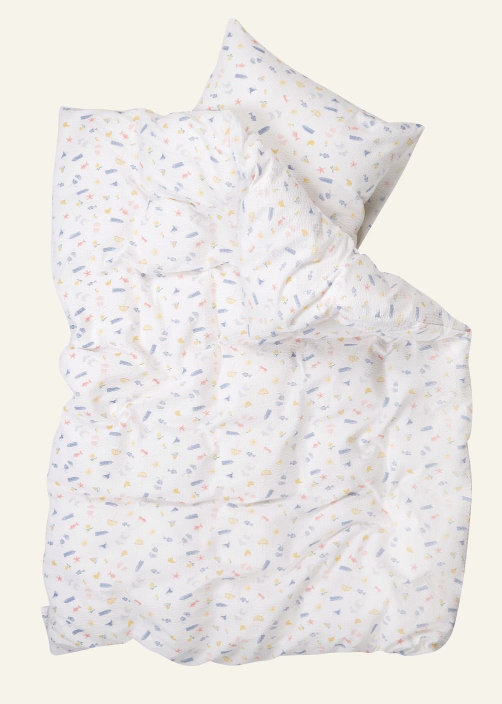 Pussilakanasetti kreppipuuvillaa moniväri - 2