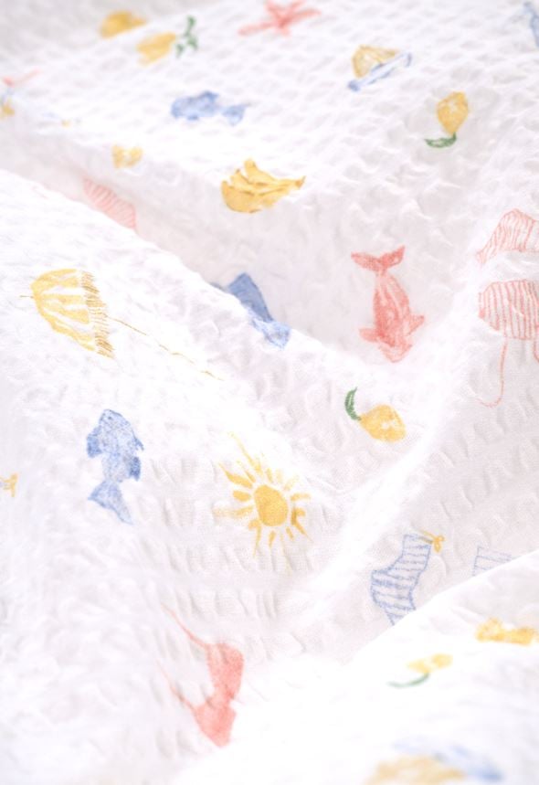 Pussilakanasetti kreppipuuvillaa moniväri - 3