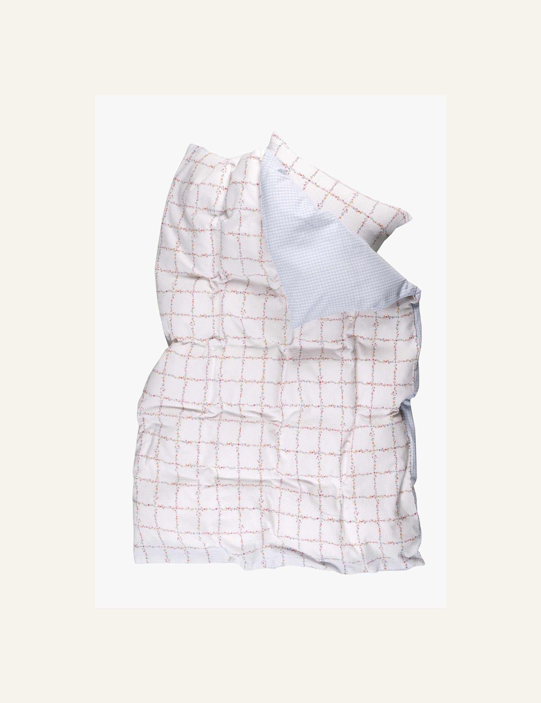 Pussilakanasetti kreppipuuvillaa moniväri - 2