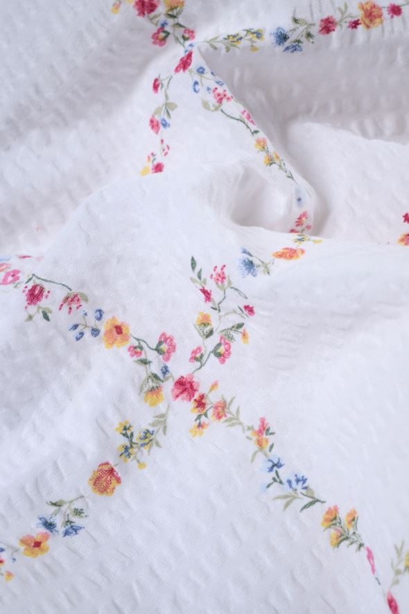 Pussilakanasetti kreppipuuvillaa moniväri - 5