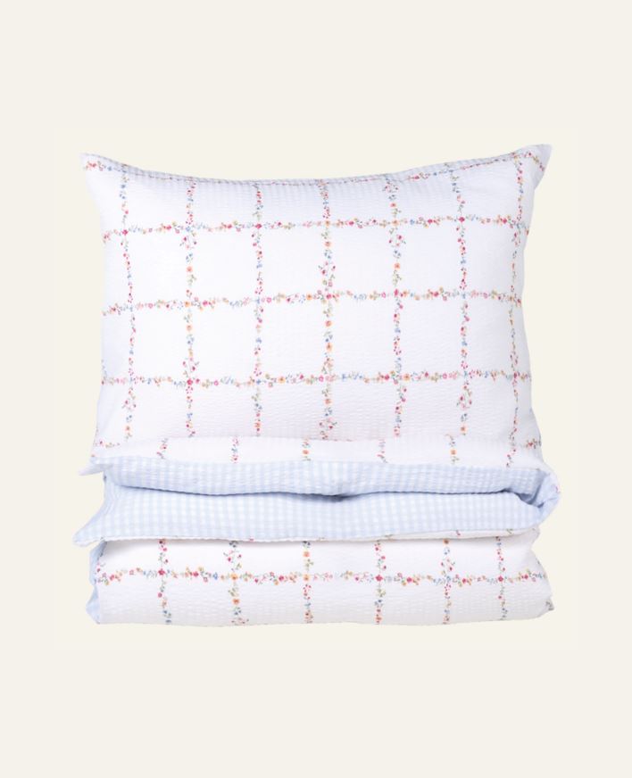 Pussilakanasetti kreppipuuvillaa moniväri - 150x210 cm moniväri - 1