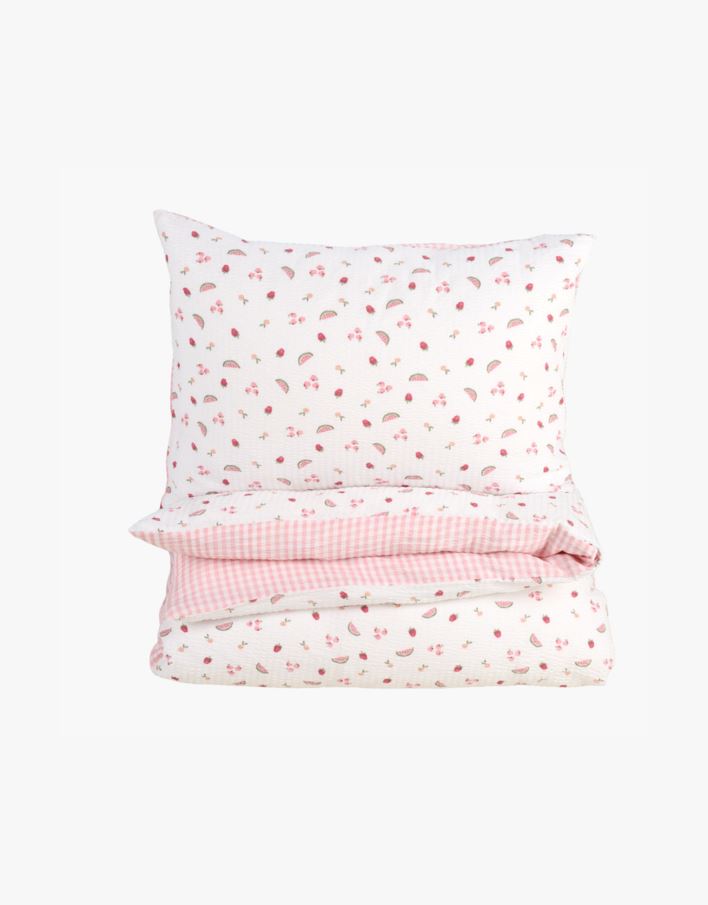 Pussilakanasetti kreppipuuvillaa moniväri - 150x210 cm/50x60 cm moniväri - 1