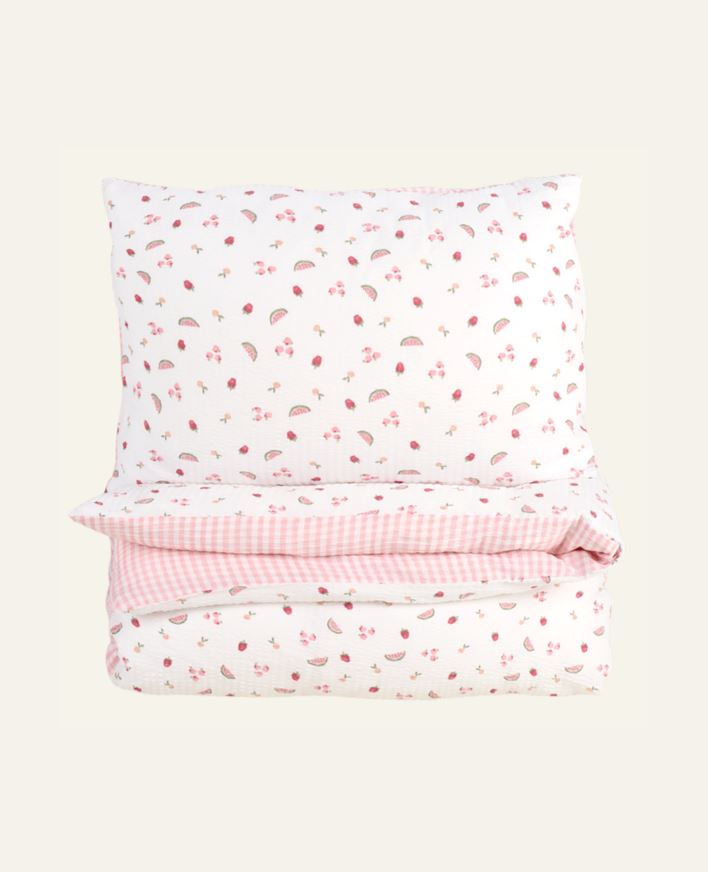 Pussilakanasetti kreppipuuvillaa moniväri - 150x210 cm moniväri - 1