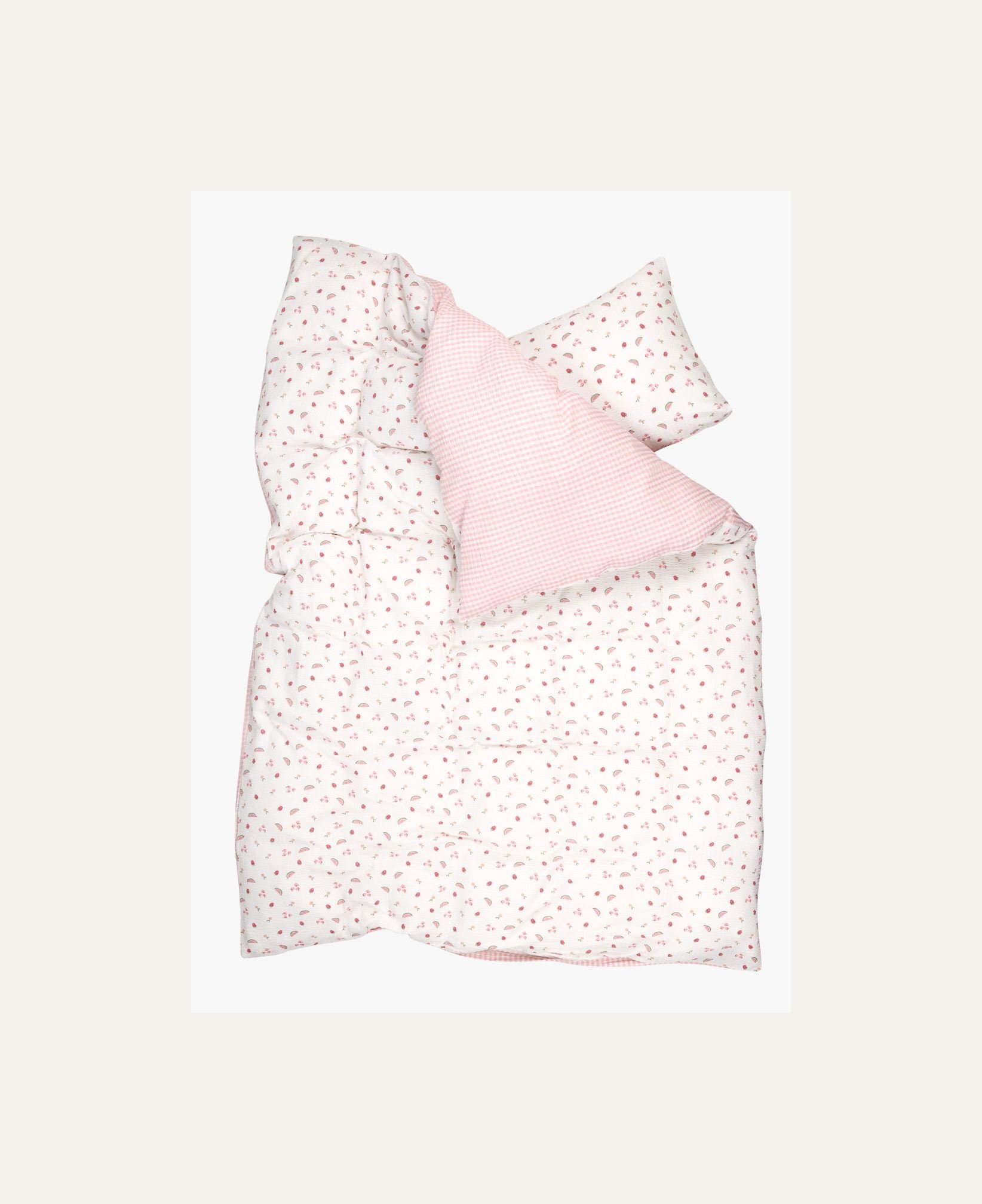 Pussilakanasetti kreppipuuvillaa moniväri - 2