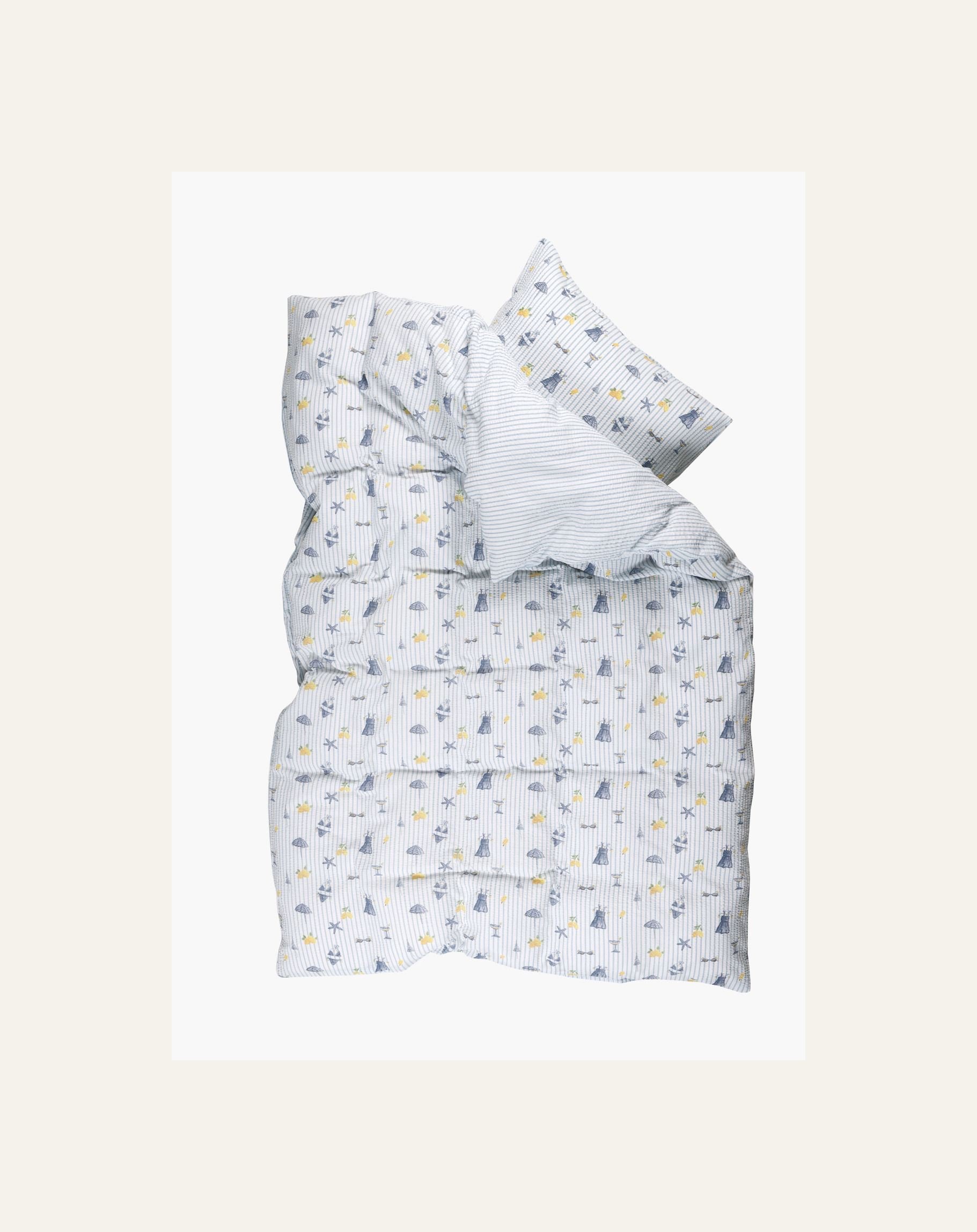 Pussilakanasetti kreppipuuvillaa moniväri - 2